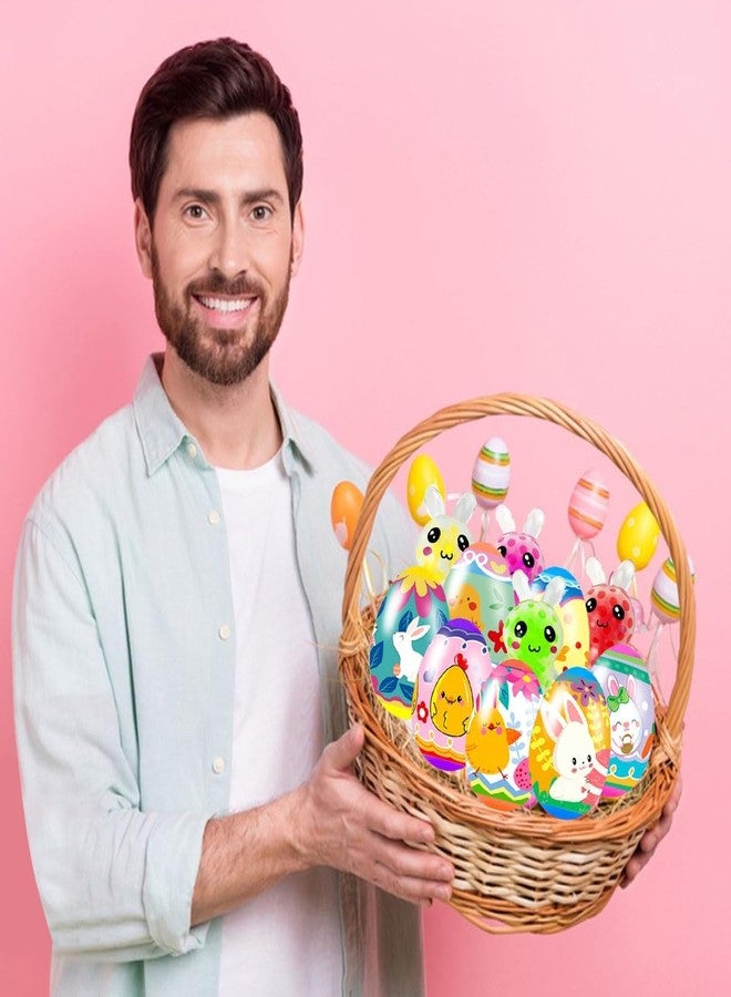 Holydeck 24 Pack Prefilled Easter Eggs with Squeeze Toys Colorful Easter Eggs with Variety Easter Stress Balls Great for Easter Basket Stuffers and Party Favors Easter Egg Fillers - Image 4